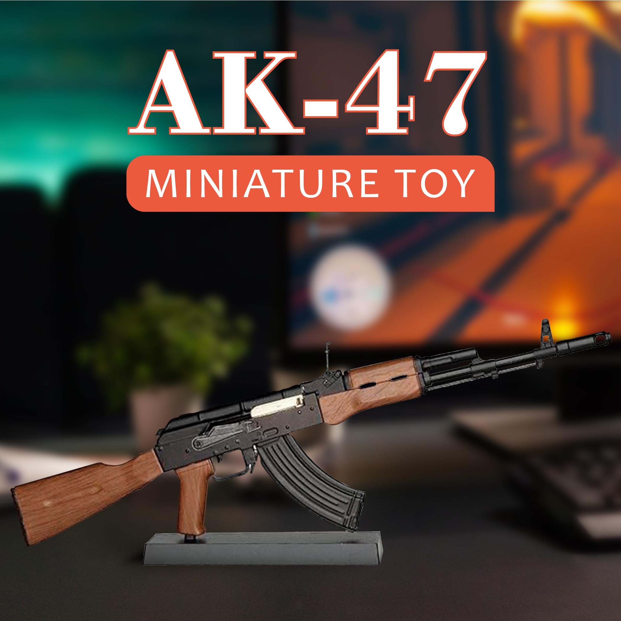 Tiny Tactical Miniature AK 47 Model Black | 1:3 Scale